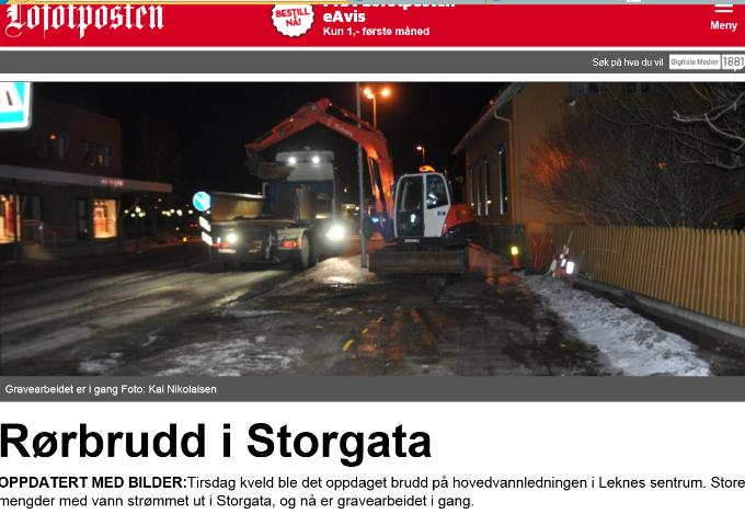 Storgata i Leknes i