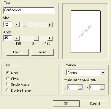 Denne funksjonen finnes nå i Mac OS X. Illustrasjonen nedenfor viser PostScript-driveren for Windows.