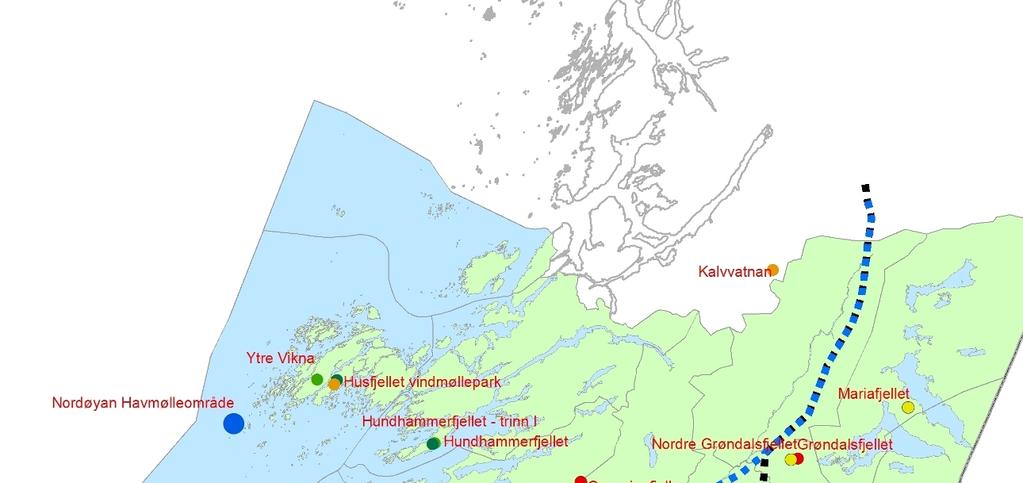 Status angående nye konsesjoner Fylkestinget har anbefalt konsesjon gitt til Sørmarkfjellet i Flatanger kommune,