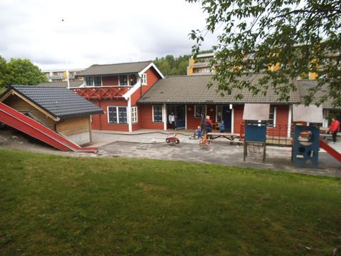 1.0 Barnehagens innledning Langerinden barnehage er en 4 avdelings barnehage med 58 barn og 15 ansatte som ligger øverst på Flaktveit i Åsane.