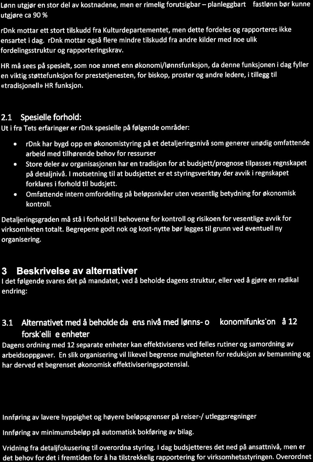 fektivisering av merkantile tjenester i rettssubjektet Den norske kirke - 18/02194-3 Effektivisering av merkantile tjenester i