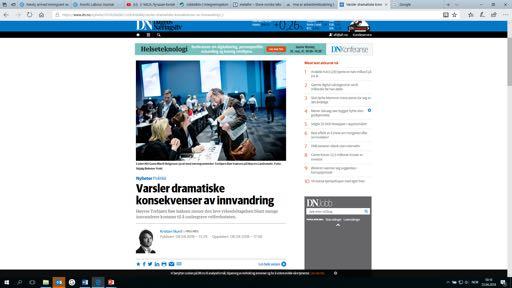 «Torbjørn Røe Isaksen sier til DN at han mener situasjonen er dramatisk og at det er naivt å tro at det blir lett å løse.