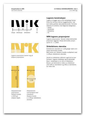 Designhåndbok for NRK 2.0 VISUELLE GRUNNELEMENTER / Side 90 Sist endret 05.01.01 2.8 Flateinndeling Eksempel på griden Denne siden viser griden til designhåndboken.