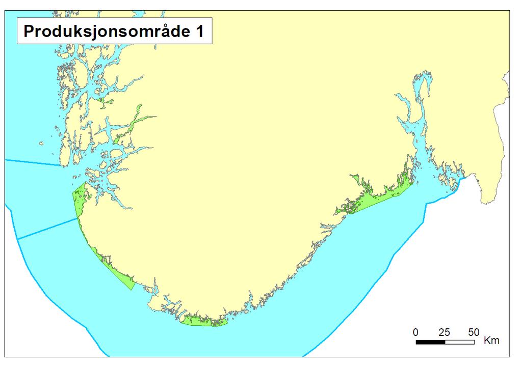2.1 Sørlandet (PO 1, Svenskegrensen Jæren) Sandnesfjord i Aust-Agder er valgt som fast stasjon i produksjonsområdet på Sørlandet, og har tidligere vært undersøkt gjennom flere år i