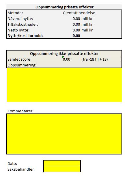 Nytte/kost-verktøy NKA-2016 v Brukerveiledning - PDF Gratis nedlasting