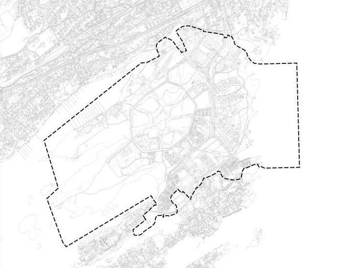 Om analyseobjektet Beskrivelse av analyseområdet Fornebulandet er en halvøy i Bærum kommune. Fornebu har relativt kort avstand til Oslo sentrum (ca. 9 km) og Sandvika (ca.