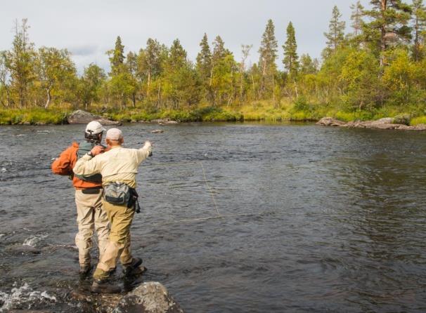 Andel av befolkningen Vi fisker både i sjø og ferskvann 45 40 35 30