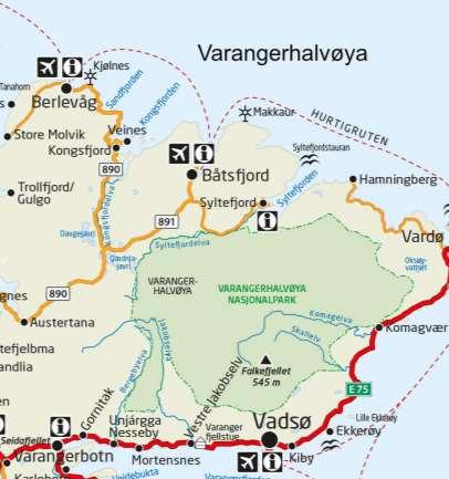Erfaringer Varangerhalvøya nasjonalpark og randsonen Nasjonalparken etablert i 2006 Besøksstrategi fra 2015 (en av tre piloter) Nasjonal