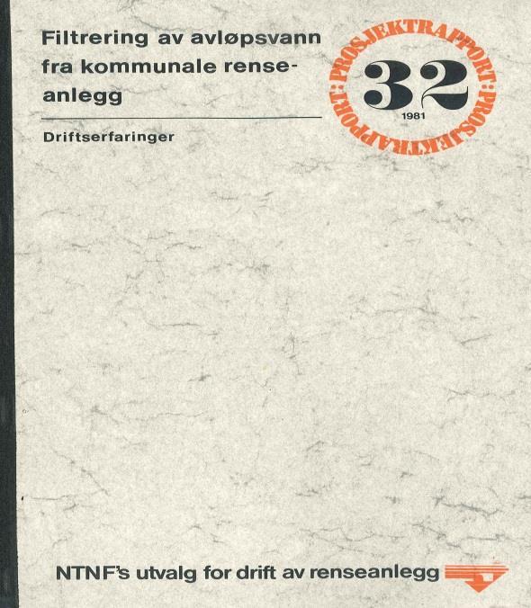 fra sluttrapport fra NTNF s utvalg for drift av renseanlegg (1981, ref.