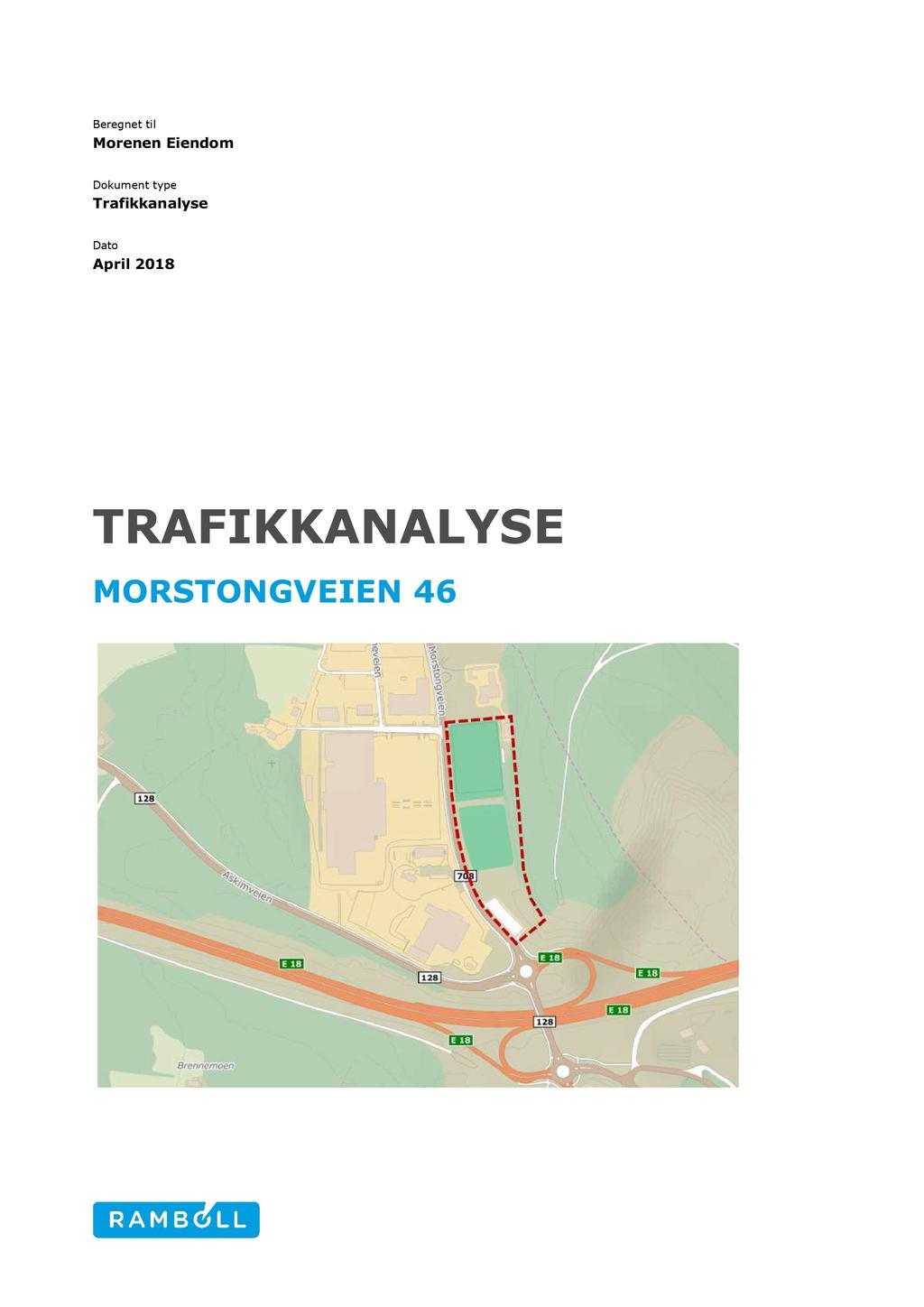 Beregnet til Morenen Eiendom Dokument type Trafikkanalyse