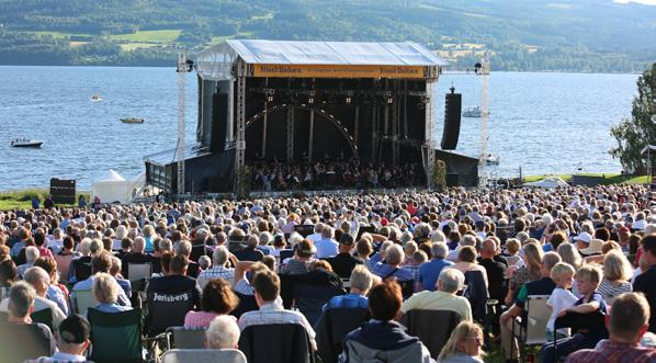 Oslo-Filharmonien med solister avsluttet Prøysenfestivalen med en unik konsert på preste gårdsjordet ved Ringsaker kirke 11. august.