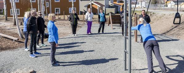I 2017 ble Frisklivssentalen i Ringsaker etablert. Her trener de med utegruppa i aktivitetsparken. med avdeling for rehabilitering/intermediær/ø-hjelp i utviklingen av det lindrende tilbudet.
