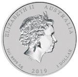 M Månedens tilbud Australias Nasjonalfugl, Kookaburra 2019 utgaven av den årlige australske sølvmynten er nå utkommet.