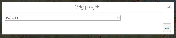 4.4 Slett prosjekt Prosjekt som du ikke har bestilt kartpakke til, kan du slette. Velg «Slett prosjekt» og velg prosjekt. Du blir bedt om å bekrefte at du vil slette prosjektet. 4.