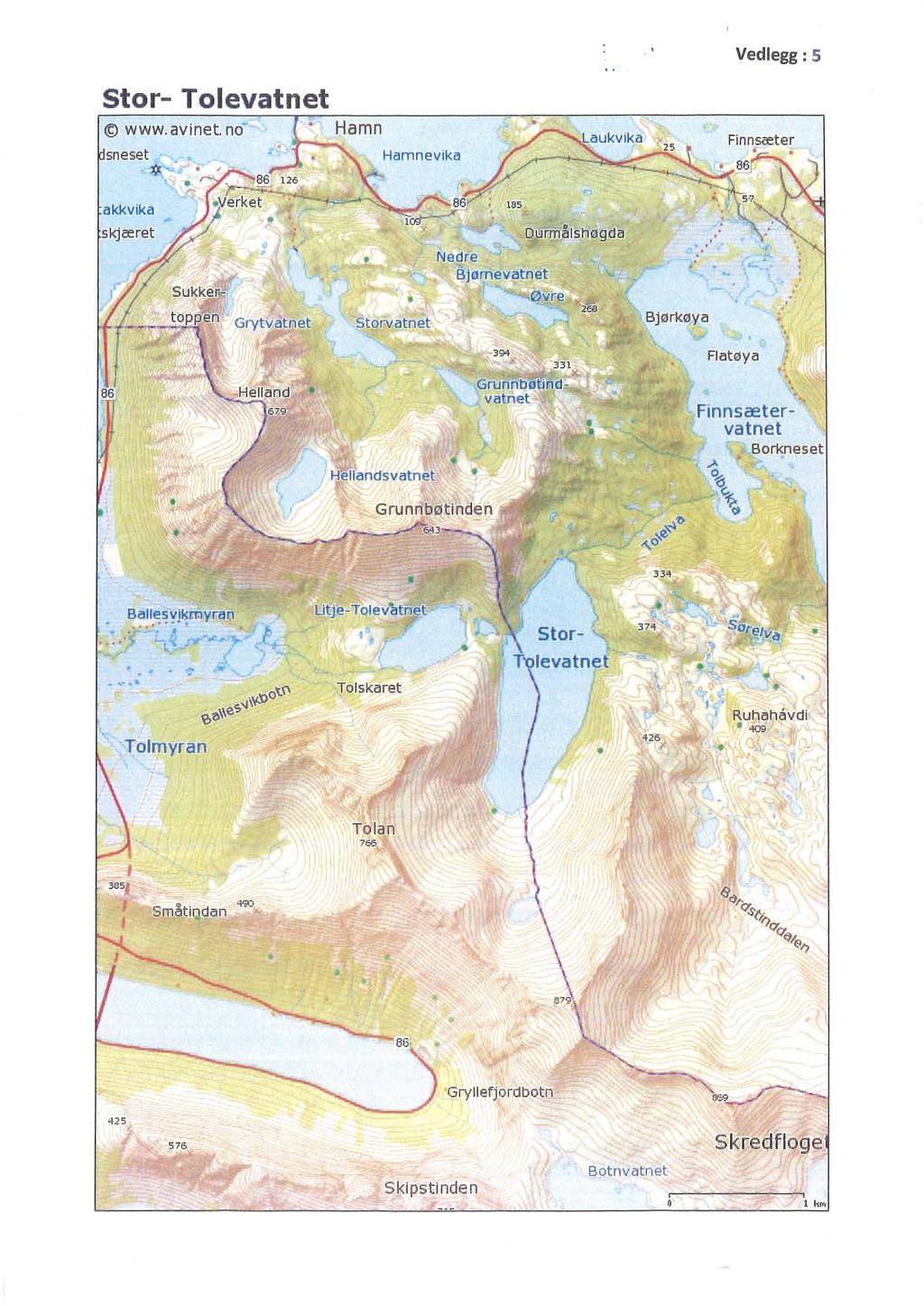 Vedlegg: 5 Hamnevika Flatøy a Stor- Tolevatnet www. av inet.
