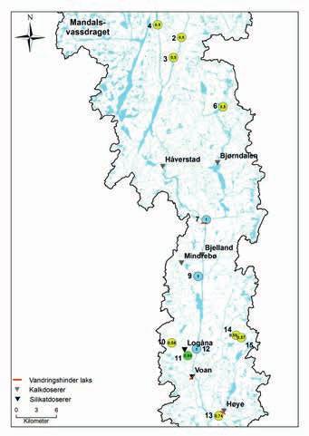 5. Samlet vurdering 5.1 Vannkjemi Vassdraget er fortsatt forsuret, men den reelle situasjonen avspeiles neppe på dagens referansestasjon.