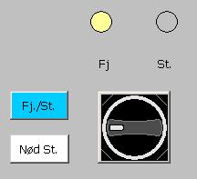 Tohåndsgrep (Fjernstyrt/stasjonstyrt og Aut/Man betjening) Funksjon for Fj./St. og Aut./Man. betjening fungerer som på dagens stillerapparat.