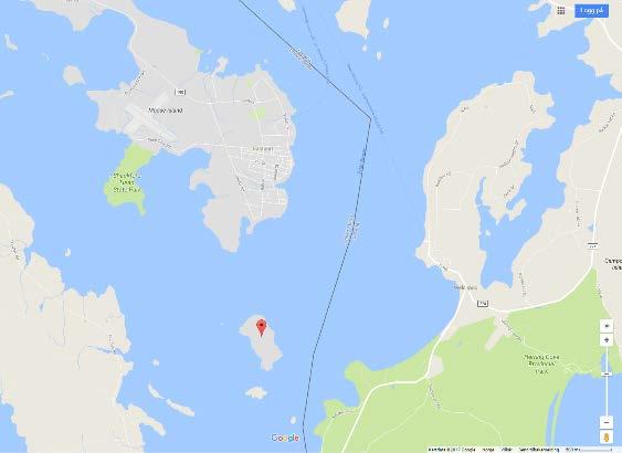 Eastport Treat Island Figur 53 Kart over området.