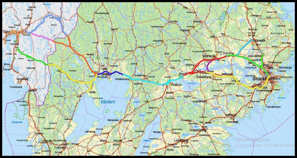 Utredning Oslo - Stockholm, stadig mer kunnskap Norsk Bane AS har gjennom flere år arbeidet med en jernbaneutredning Oslo - Stockholm.