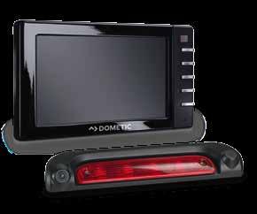 DOMETIC PERFECTVIEW RVS 535 Ryggevideosystem med digital 5" LCD-monitor og farge-sylinderkamera i en bremselyskonsoll TRYGGHET & SIKKERHET Egnet for Monitor 5 " MONITOR M 55L Digitalt LCD-panel med