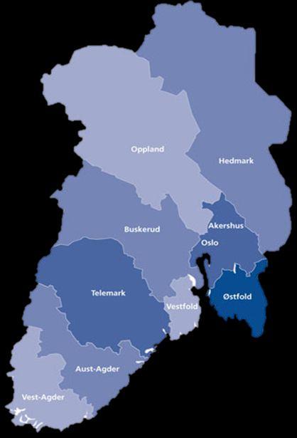 Nøkkeltall om IKT i Helse Sør-Øst Helse Sør-Øst består av 11 helseforetak hvor 9 leverer pasientbehandling Helseregionen leverer