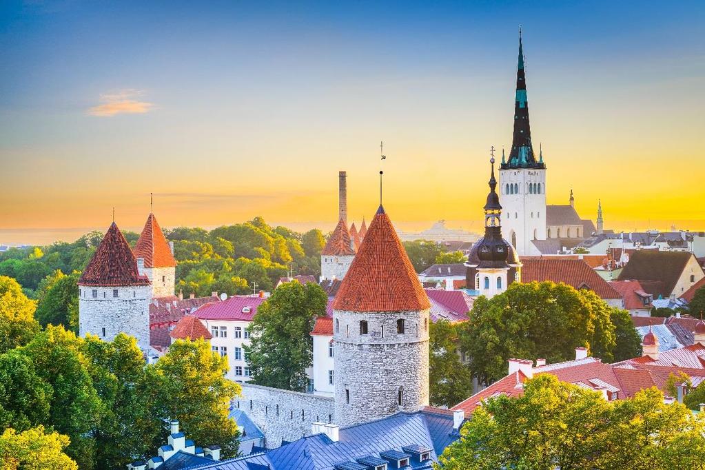 1 SINGELTUR TIL TALLINN Opplev stemningsfulle dager i en av Europas vakreste og best bevarte middelalderbyer - Tallinn.