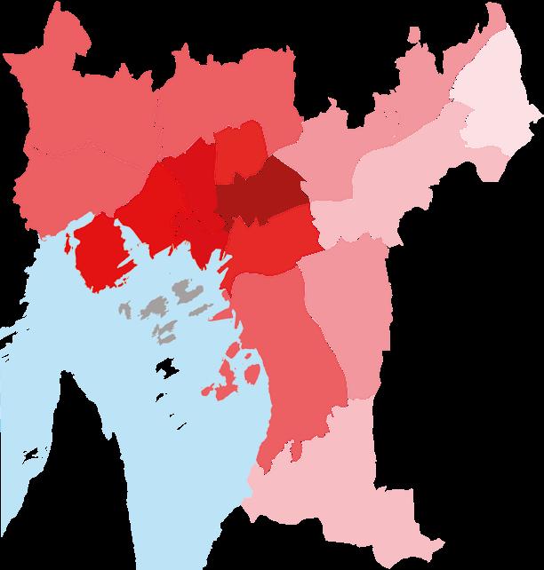 HVOR KOMMER PASIENTENE FRA? 86 prosent av pasientene som kommer til Sex og samfunn bor i Oslo. 14 prosent er fra resten av landet eller utlandet.