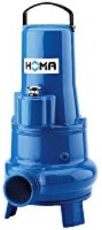 Dykkpumpe TP 53M TP53V CTP53M Pumpen har en innvendig klaring på 50-65mm (V-type løpehjul) eller 50mm (M-type løpehjul). Pumpen kan monteres permanent eller transporteres.