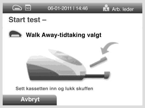 Bekreft at den riktige utviklingsmodusen, WALK AWAY og READ NOW, er valgt.