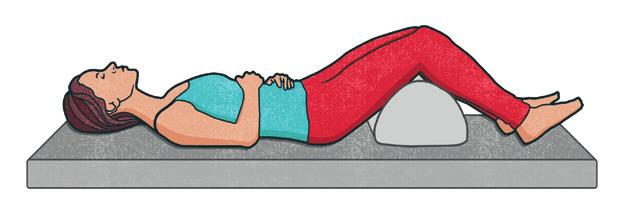 HVORDAN BRUKE GRAVITY Ekte avslapping er nøkkelen til å bruke GRAVITY. Leg deg på ryggen på en hard overflate.