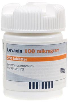 Levotyroksin (Levaxin, Euthyrox) Det finnes to ulike tyroksinpreparater på markedet (Levaxin og Euthyrox) og det bør ikke byttes fritt imellom disse Små