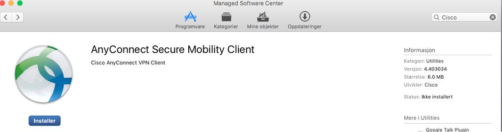 Hvordan koble seg opp mot prosjekt i SAFE fra Mac OS X?