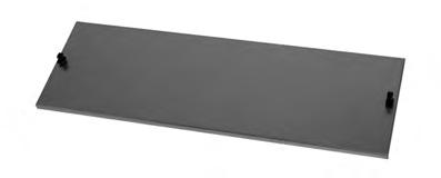 Syrefaste skap Blind dekkplate HDG i høyder 100 og 200 mm Halv og hel dekkplate (blind) i varmgalvanisert stål, for tildekking i SF skap.