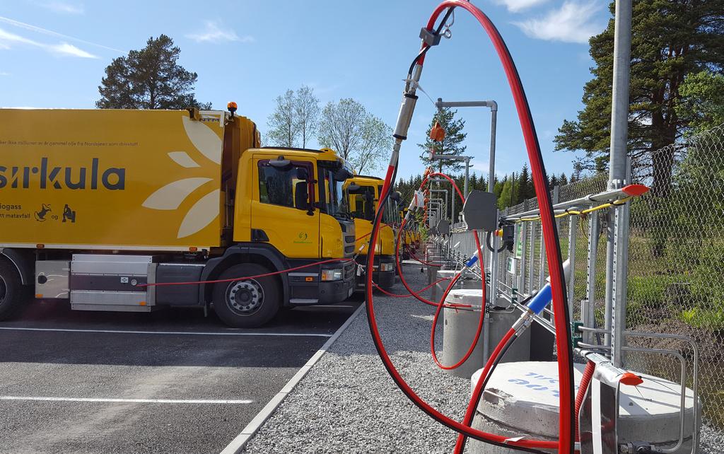 Biogass reduserer utslipp 2. januar 2017 åpnet Sirkula i samarbeid med AGA en fyllestasjon for biogass på Gålåsholmen i Hamar. Biogassen lages av matavfall og biomasse.