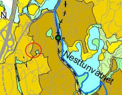 I kommuneplanens arealdel for 2010 er området satt av til bebyggelse og anlegg, samt grønnstruktur.