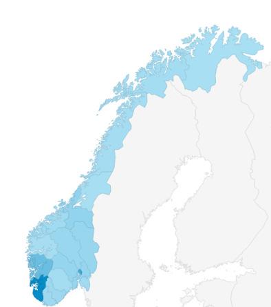 I Norge kommer de fleste besøkere fra Rogaland med 8.220 etterfulgt av Oslo (5.406) og Hordaland (3.269).