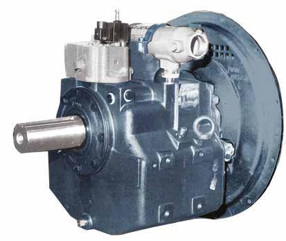 HPTO HPTO 500-600-800-1200 HPTO-serien produseres i flere modellstørrelser, Alle kraftuttakene har innebygget Twin Discs hydrauliske flerplateclutch, og er bygget med inngående og utgående aksel på