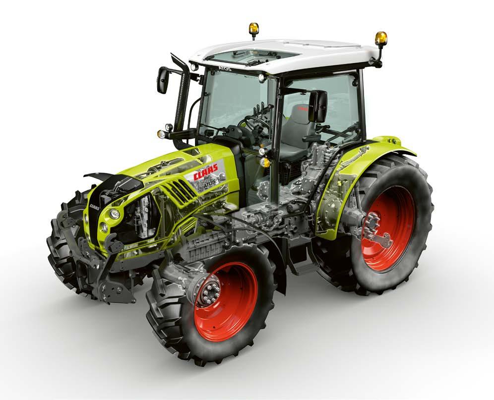 CLAAS traktorkonsept for mer fleksibilitet. Konstruksjon CLAAS Traktorkonsept. Dekkdimensjoner opp til 38".