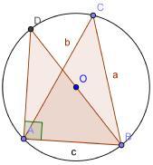 1.12.2 Sinussetningen Setning 1.12.2: Sinussetningen. I en vilkårlig trekant ABC er lengdene av sidene a=bc, a b c b=ac, c=ab og radius i den omskrevne sirkelen R.