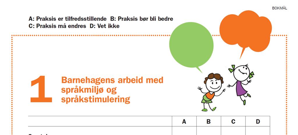 Personalet kartlegger språkmiljøet jevnlig Språkveilederen: Dokumentasjon av språkmiljøet er et viktig refleksjons- og