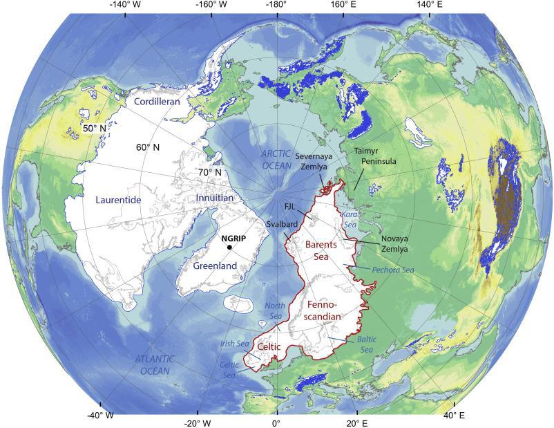 Siste istids maksimum: 26,5-19 tusen år siden Isvolum i meter havnivåekvivalenter (hvor mye vil havet stige dersom isen smelter) Dagens Grønland: Ca.