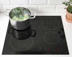 Varmeindikatoren viser når kokesonene har kjølt seg ned, så du ikke risikerer å brenne deg.