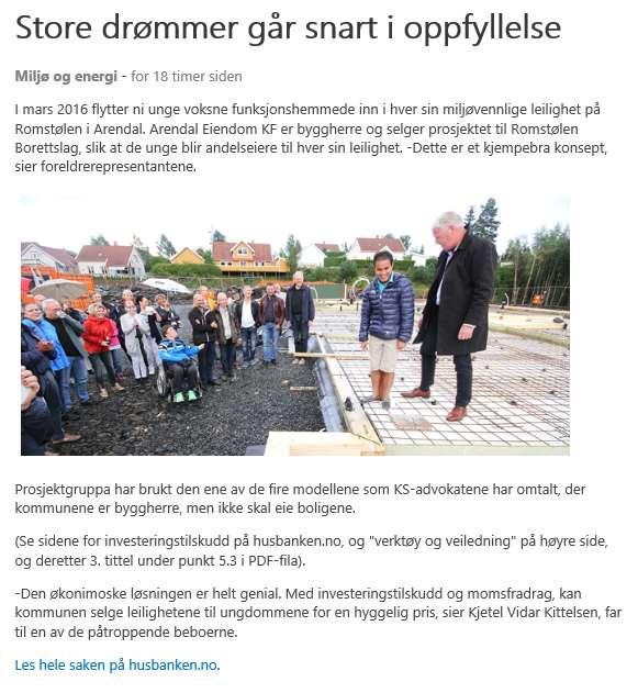 Eksempel på bruk av investeringstilskudd, jf.