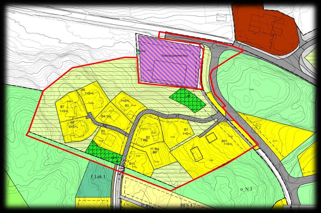 Figur 3 viser planavgrensning i eksisterende planer 3.4 Kartgrunnlag Kartgrunnlaget er oversendt fra Hitra kommune. Det er ikke gjort endringer. 3.5 