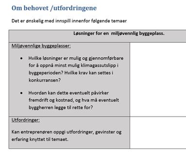 Dialog Etterspør vi de riktige og mest miljøvennlige og