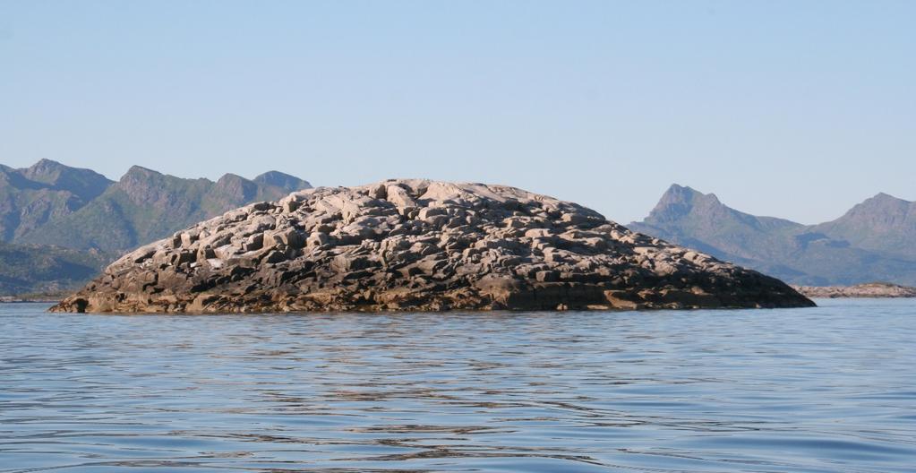 Foto: Frantz Sortland Fra Flesa tatt mot nord. 17.07-2014 Sone 2 Lødingen Kommune: Årstein Skjervøy-Tjønnøya-Kløyvøyene-Rugla- Årstein Skjervøy. Denne sonen strekker seg ganske langt.