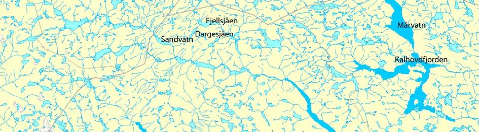 Figur 1. Beliggenheten av de undersøkte innsjøene i Vinje og Tinn kommuner.