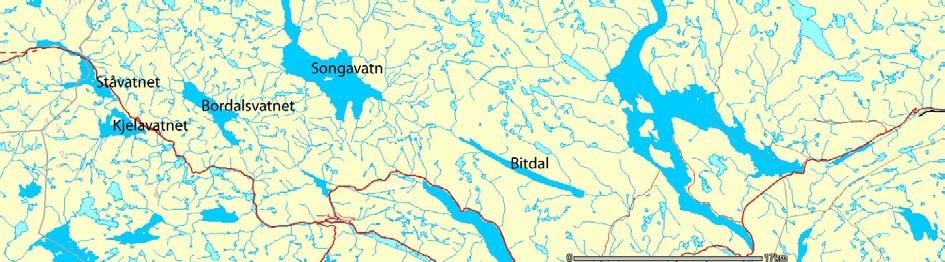 Fiskebestander er undersøkt i referansesjøene Sandvatn, Dargesjåen og Fjellsjåen i Kvennavassdraget og i de