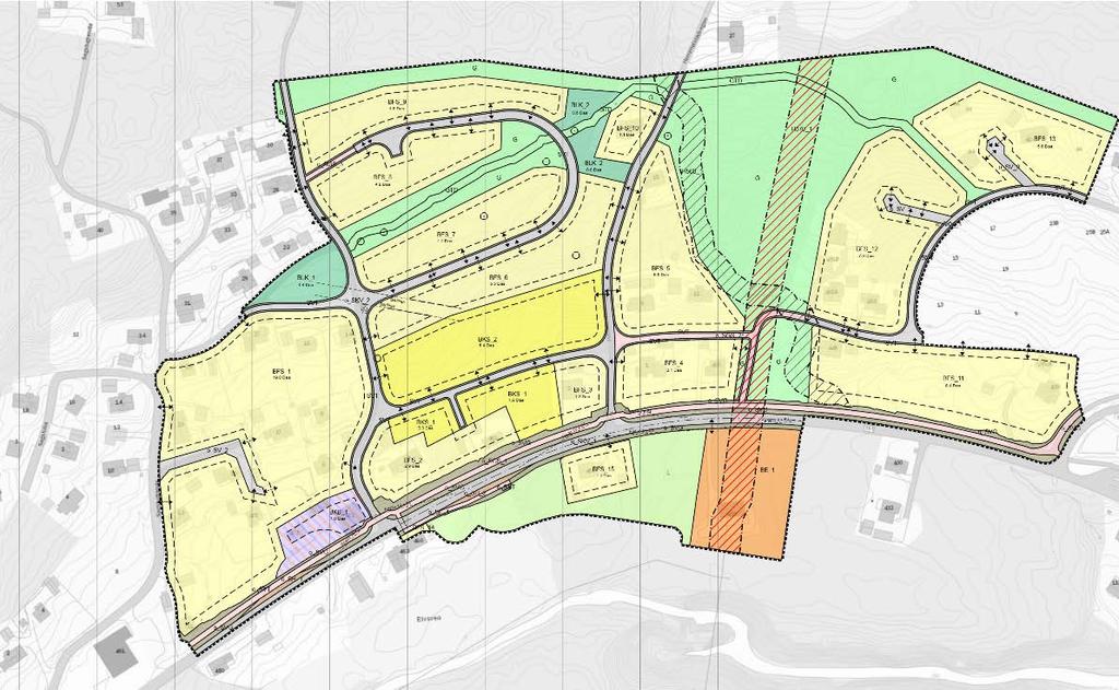 Side 2 av 9 Overvann Det er utarbeidet VA-plan for Sagstugrenda, se reguleringsplan tegning HC001-003.