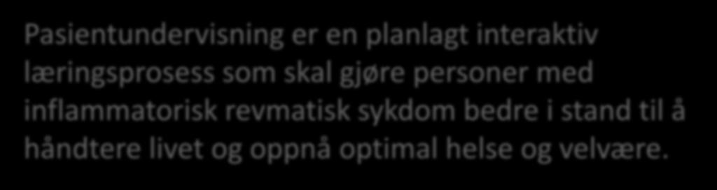 personer med inflammatorisk revmatisk sykdom bedre i